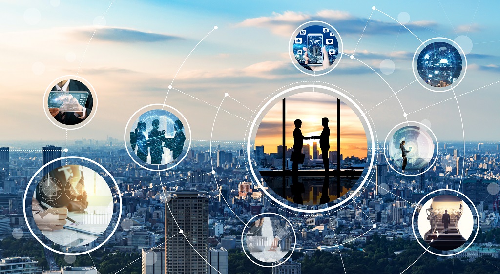 Network of business concept. Network of business concept.